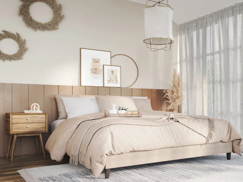 Spectacularly Beige Master Bedroom
